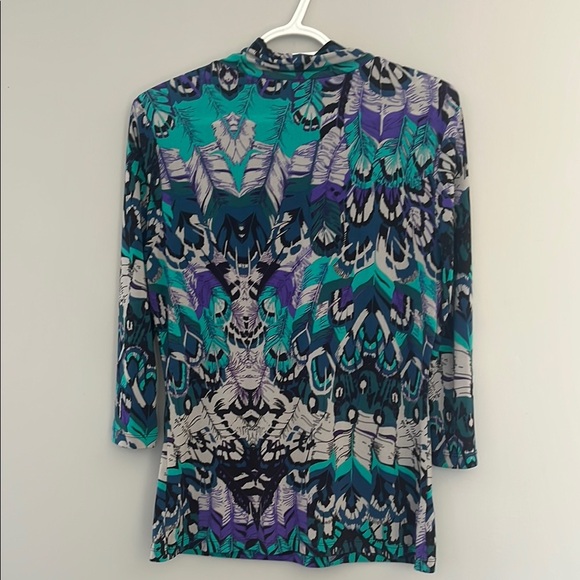 Patterned Women's Top - Multicolor - Picture 8 of 9